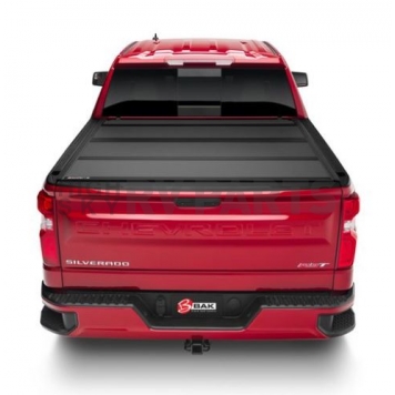BAK Industries Hard Folding Tonneau Cover Hard Folding Black Matte Aluminum - 448133