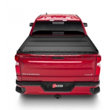 BAK Industries Hard Folding Tonneau Cover Hard Folding Black Matte Aluminum - 448134