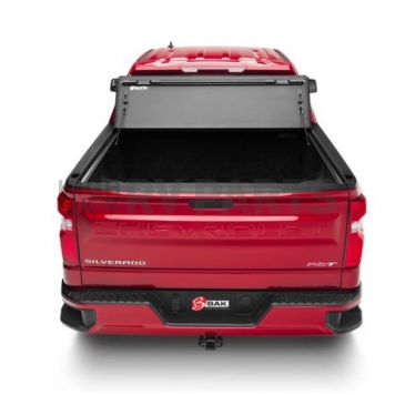 BAK Industries Hard Folding Tonneau Cover Hard Folding Black Matte Aluminum - 448134-2