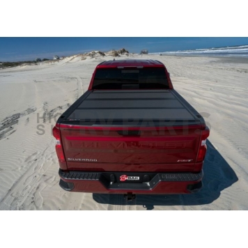 BAK Industries Hard Folding Tonneau Cover Hard Folding Black Matte Aluminum - 448134-3