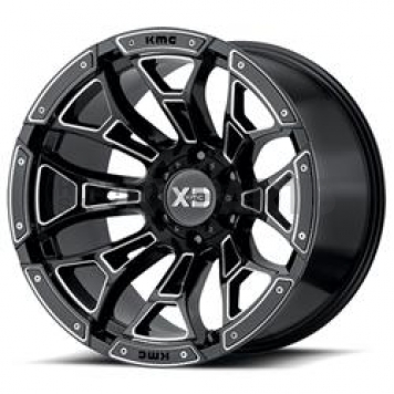 KMC Wheel XD841 Boneyard 20 x 9 Black With Natural Accents - XD84129063300