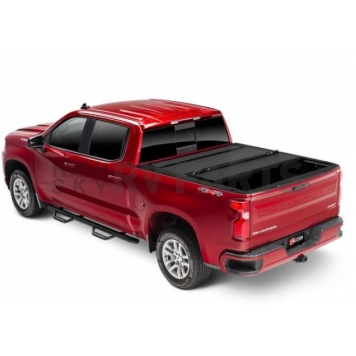 BAK Industries Hard Folding Tonneau Cover Hard Folding Black Matte Aluminum - 448701-1