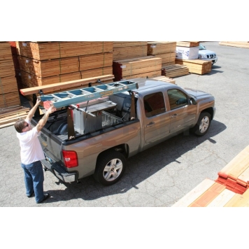 BAK Industries Hard Folding Tonneau Cover Hard Folding Black Textured Powder Coated Fiberglass - 72329BT-1