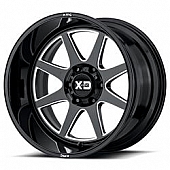 KMC Wheel 20 Diameter 0 Offset Aluminum Black With Natural Accents Single