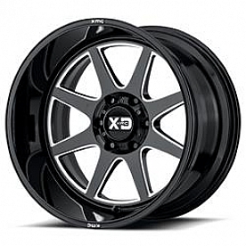 KMC Wheel XD844 - 20 x 9 Black With Natural Accents - XD84429058318