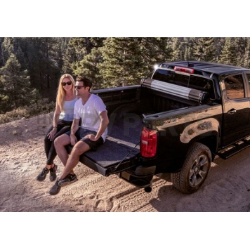 BAK Industries Tonneau Cover Hard Rolling-Up Black Matte Aluminum/ Vinyl - 79133-2