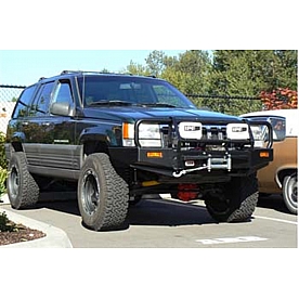 ARB Bumper Steel Powder Coated Deluxe Bar Black 1-Piece - 3450060
