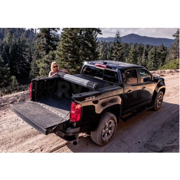 BAK Industries Tonneau Cover Hard Rolling-Up Black Matte Aluminum/ Vinyl - 79332-3