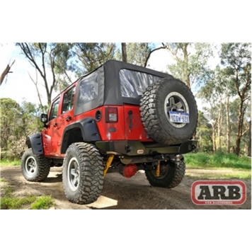 ARB Bumper Steel Powder Coated Black One Piece Design - 5650350-1