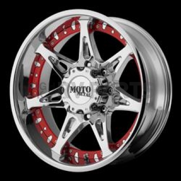 Moto Metal Wheel MO961 - 18 x 9 Silver With Red Inserts - MO96189087218