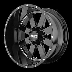 Moto Metal Wheel MO962 - 18 x 9 Black With Natural Accents - MO96289068300