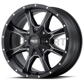 Moto Metal Wheel MO970 - 20 x 12 Black With Natural Spokes And Accents - MO97021235944N
