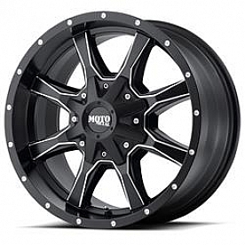 Moto Metal Wheel MO970 - 20 x 12 Black With Natural Spokes And Accents - MO97021267944N