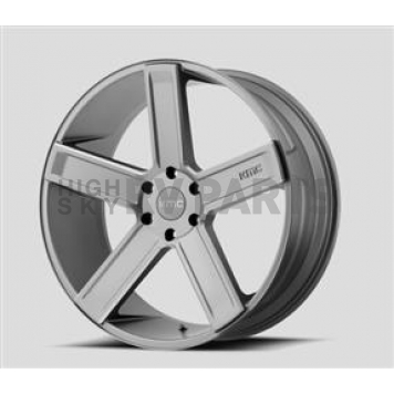 KMC Wheel 22 Diameter 30 Offset Aluminum Gray Single