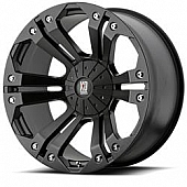 KMC Wheel 20 Diameter -12 Offset Aluminum Black Single
