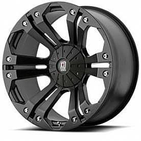 KMC Wheel 20 Diameter -12 Offset Aluminum Black Single