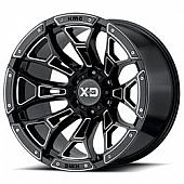KMC Wheel XD841 Boneyard 20 x 10 Black With Natural Accents - XD84121068318N