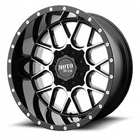Moto Metal Wheel MO986 Siege - 20 x 9 Black With Natural Face - MO98629080300