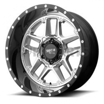 Moto Metal Wheel MO987 Sentry - 20 x 9 Silver Center With Black Lip - MO98729050400