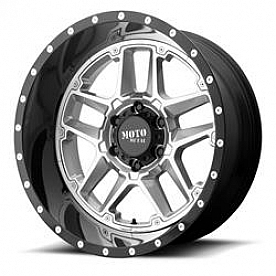 Moto Metal Wheel MO987 Sentry - 20 x 9 Silver Center With Black Lip - MO98729050418