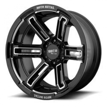 Moto Metal Wheel MO991 Rukus - 20 x 9 Black With Natural Accents - MO99129080300