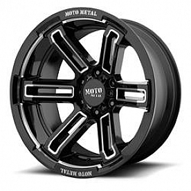 Moto Metal Wheel MO991 Rukus - 20 x 9 Black With Natural Accents - MO99129085300