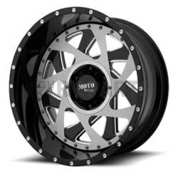 Moto Metal Wheel MO989 Change Up - 20 x 12 Black With Silver Inserts - MO98921263344N