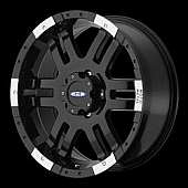 Moto Metal Wheel MO951 - 16 x 9 Black With Natural Accents - MO9516987312