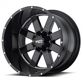 Moto Metal Wheel MO962 - 18 x 12 Black With Natural Accents - MO96281287344N