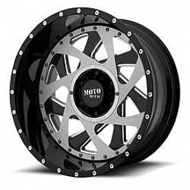 Moto Metal Wheel MO989 Change Up - 20 x 12 Black With Silver Inserts - MO98921268344N