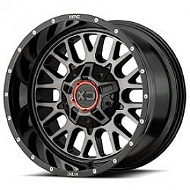 KMC Wheel 20 x 12 XD842 Snare Black With Gray Tinted - XD84221235344N