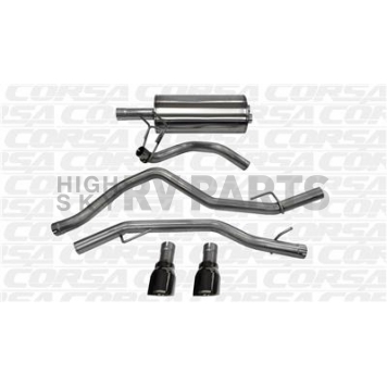 Corsa Performance Exhaust Sport Cat Back System - 14405BLK