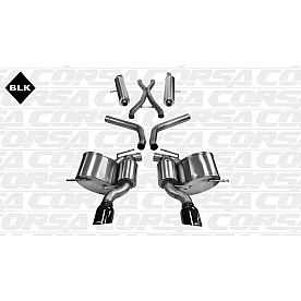 Corsa Performance Exhaust Sport Cat Back System - 14466BLK