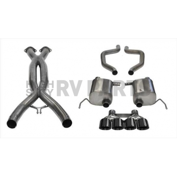 Corsa Performance Exhaust Xtreme Plus Cat Back System - 14766CBBLK