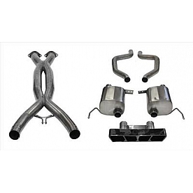 Corsa Performance Exhaust Xtreme Plus Cat Back System - 14767CBBLK