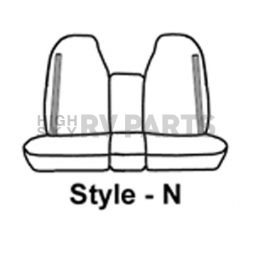 Covercraft Seat Cover Polycotton Charcoal Black One Row - SS3251PCCH