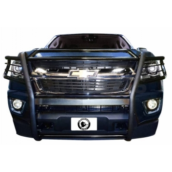 Black Horse Offroad Grille Guard 1-1/2 Inch Black Powder Coated Steel - 17GC15MA-2