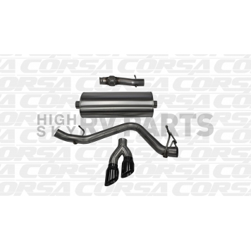 Corsa Performance Exhaust Cat Back System - 14871BLK-1