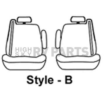 Covercraft Seat Cover Polycotton Charcoal Black Set Of 2 - SS3301PCCH
