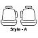 Covercraft Seat Cover Polycotton Gray Set Of 2 - SS3307PCGY