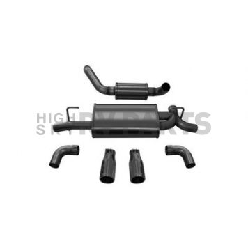 Corsa Performance Exhaust Touring Axle Back System - 21016BLK