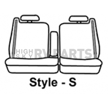 Covercraft Seat Cover Polycotton Gray One Row - SS3341PCGY