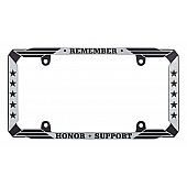 Cruiser License Plate Frame - Military Appreciation Die Cast Zinc - 31050