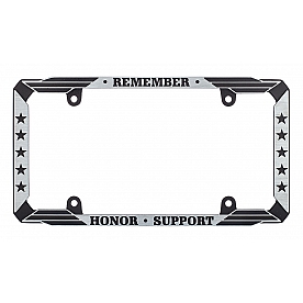 Cruiser License Plate Frame - Military Appreciation Die Cast Zinc - 31050