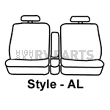 Covercraft Seat Cover Polycotton Charcoal Black One Row - SS3344PCCH