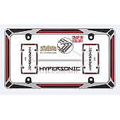 Cruiser License Plate Frame -  Red/ Blue/ Neon Green Inserts - 58453