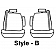 Covercraft Seat Cover Polycotton Gray Set Of 2 - SS3347PCGY