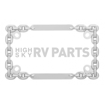 Cruiser License Plate Frame - Chain Link Zinc Die Cast Metal - 77530