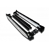 Black Horse Offroad Running Board Aluminum Stationary Polished - RMW166