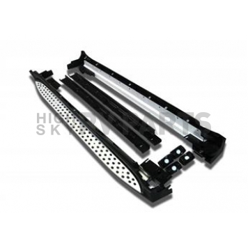 Black Horse Offroad Running Board Aluminum Stationary Polished - RMW166